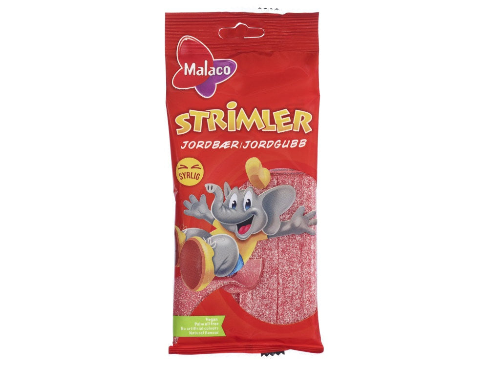Strawberry Slices 80g Malaco - Norwegian Foodstore