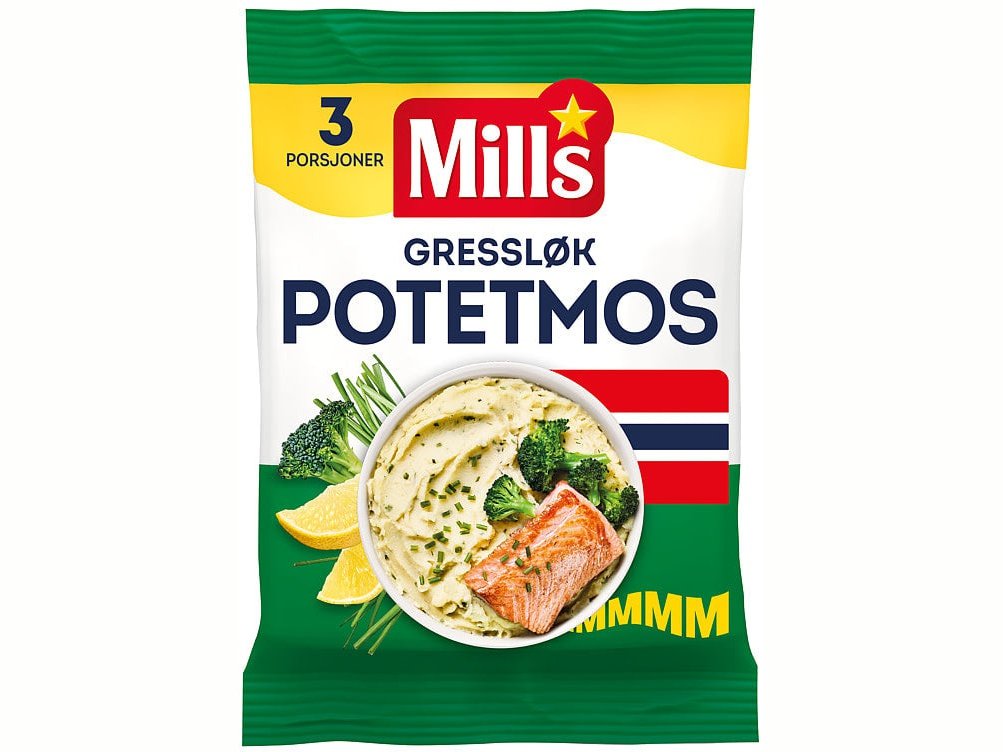 Mills Mashed Potato with chives (Potetmos med gressløk) 90 grams