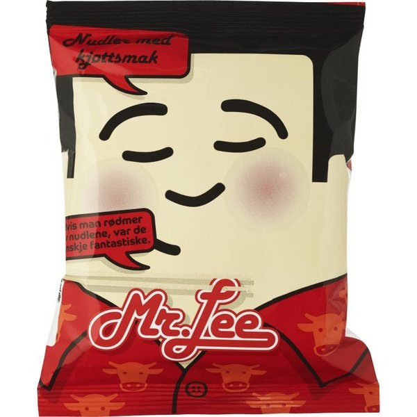 Mr. Lee beef noodles 85 grams (Nudler kjøttmak) Norwegian Foodstore