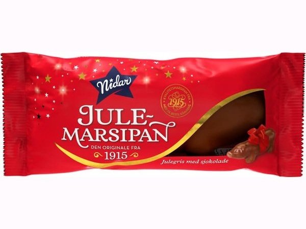 Exp.date sale | Nidar Marzipan pig chocolate 60 grams (Marsipangris sjokolade Julegris)