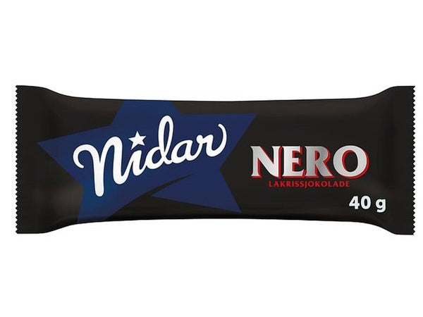 Nero chocolate with licorice filling 40grams (Lakris)