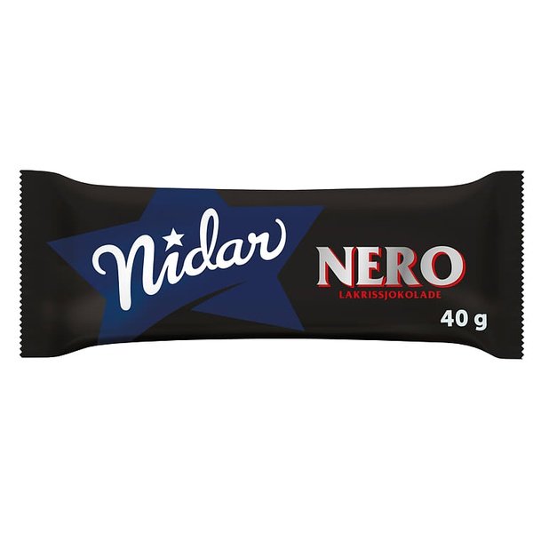 Nero chocolate with licorice filling 40grams (Lakris)