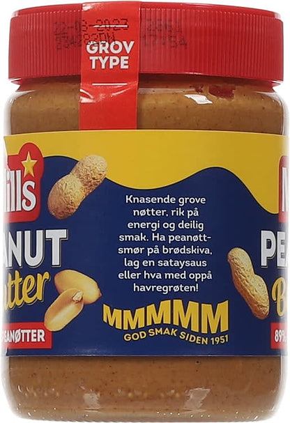 Peanut butter 350g – creamy peanut spread from Norway with fast worldwide shipping