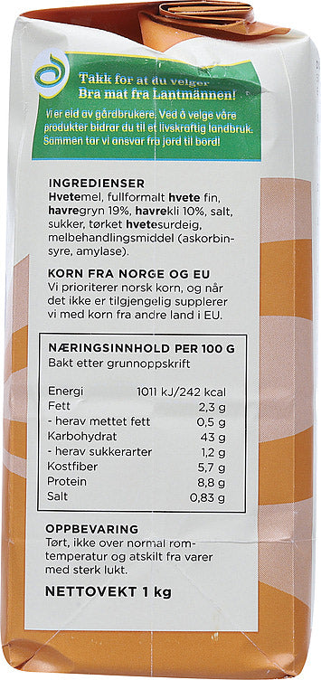 Regal Easy Oat Bread Mix 1kg – Norwegian Havrebrød Lettbakt mix for homemade oat bread