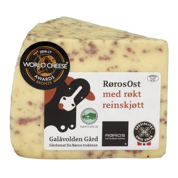 Røros Cheese with reindeer ca. 270 gram (Hvitost) Norwegian Foodstore
