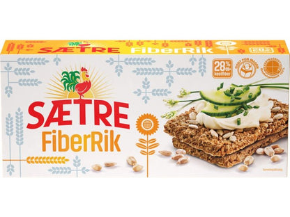 Sætre Fiberrik crispbread sunflowerseeds (Fiberrik Solsikke) 125g
