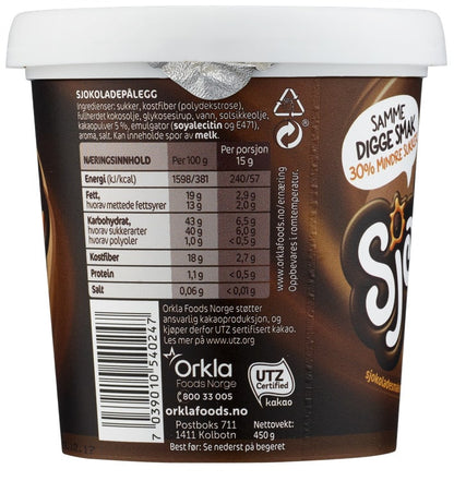 Sjokade chocolate spread 450 grams (Sjokoladepålegg)