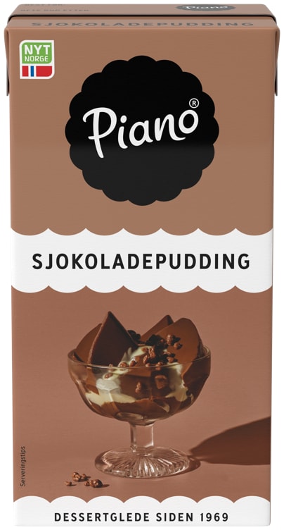 Piano Chocolate pudding (Sjokoladepudding) 500ml Norwegian Foodstore