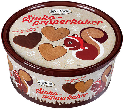 Berthas Choco gingerbread cookies 330 grams (Sjokopepperkaker)