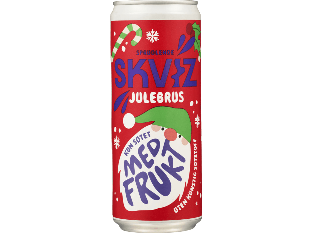 SKVIZ Julebrus sweetened with fruit juice 330 ml can