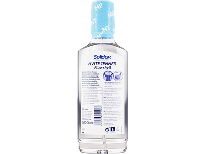 Solidox White Teeth Mouthwash 500 ml – ingredients and directions