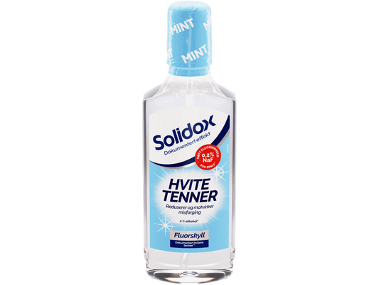 Solidox White Teeth Mouthwash 500 ml – front