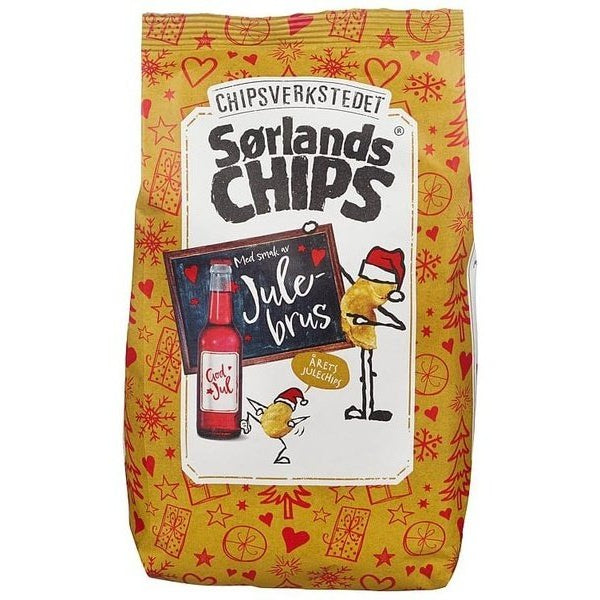 Exp.date sale | Sørlandschips Chipsverkstedet Julebrus Limited Edition Christmas Flavor 180 grams