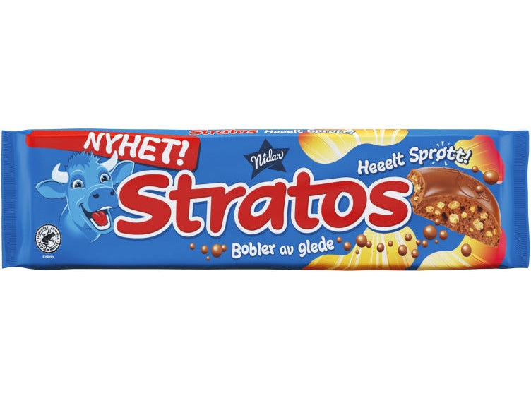 Stratos Helt Sprøtt Stratos Crispy 150g – authentic Norwegian chocolate from Norway with fast worldwide shipping
