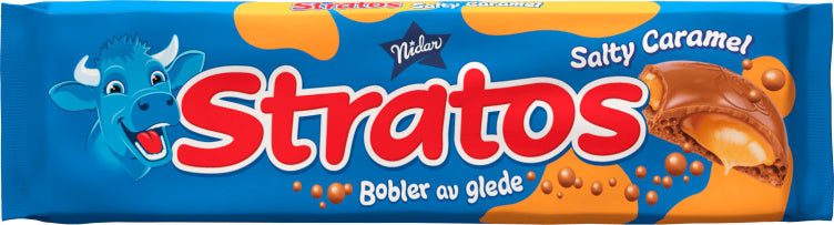 Stratos Salty Caramel 185g – authentic Norwegian chocolate from Norway with fast worldwide shipping
