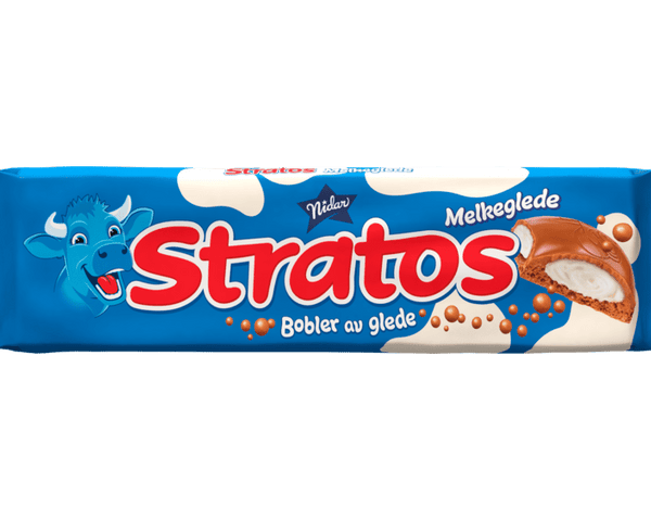Stratos Melkeglede, Milk chocolate with cream milk filling 175 grams