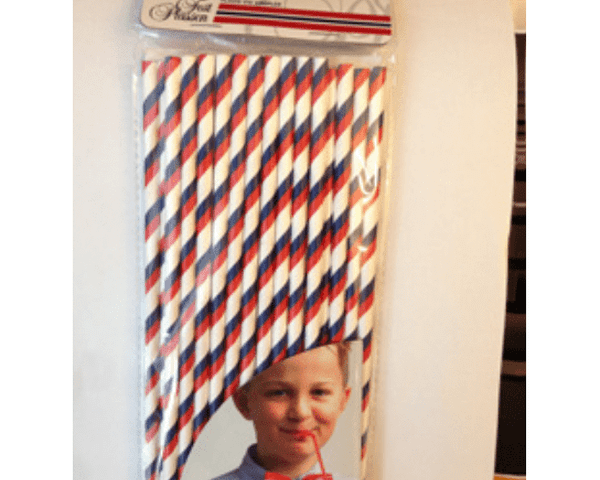 17 mai paper drinking straws 25 pack (Papp sugerør) Norwegian Foodstore