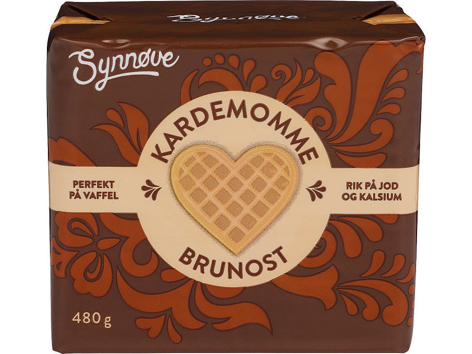 Synnøve Cardamom Brown cheese 480 gram (Brunost) Norwegian Foodstore