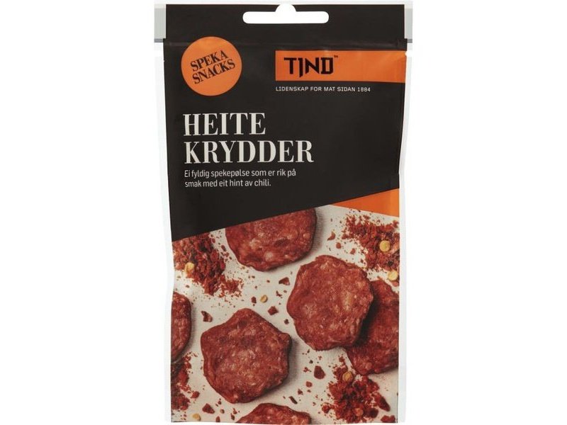 Tind Bag - cured sausage hot spices 30 grams (Speket pølse heite krydder) Norwegian Foodstore
