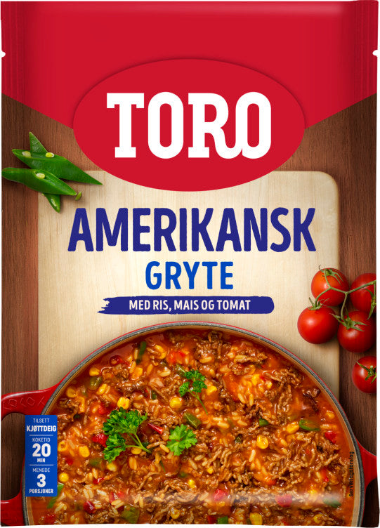 Toro American Stew (Amerikansk gryterett) 187 grams Norwegian Foodstore