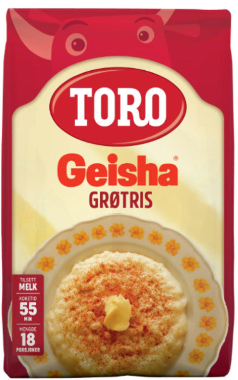 Toro Geisha porridge rice (grøtris) 800g – authentic Norwegian rice for porridge from Norway with fast worldwide shipping
