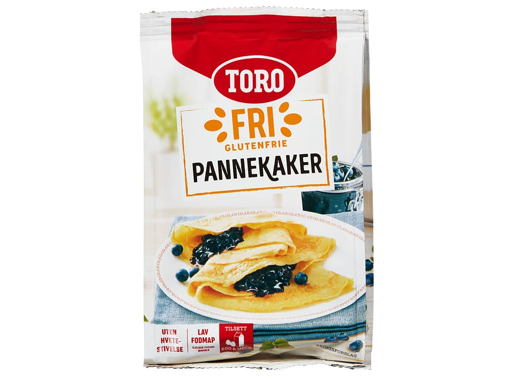 Toro Glutenfree Pancake Mix 187 grams (Glutenfri Pannekaker)