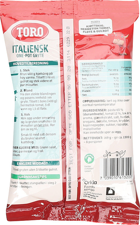 Toro Italian Stew (Italiensk gryte) 169 gram Norwegian Foodstore