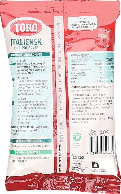 Toro Italian Stew (Italiensk gryte) 169 gram Norwegian Foodstore