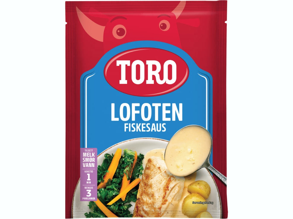 Toro Lofoten fish sauce 34 grams (Fiskesaus) Norwegian Foodstore
