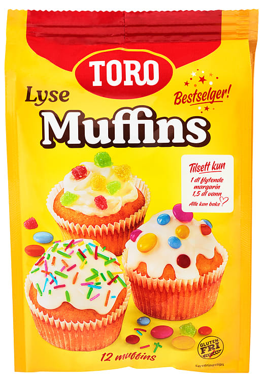 Toro Muffin Mix Vanilla 331 grams Gluten free Norwegian Foodstore