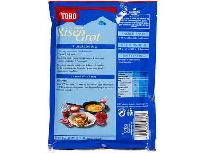 Toro Porridge quick-cooked 148 grams (Risengrøt / Risgrøt snarkokt)