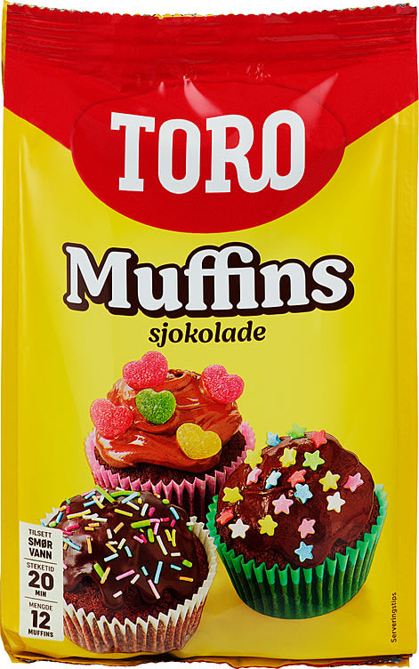 Muffins Mix Sjokolade 338g Toro