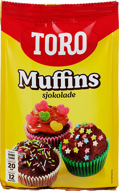 Muffins Mix Sjokolade 338g Toro