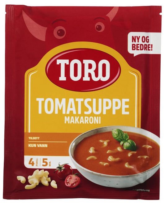 Toro Tomato Soup with Macaroni 119g – Norwegian tomatsuppe med makaroni easy meal with fast worldwide shipping
