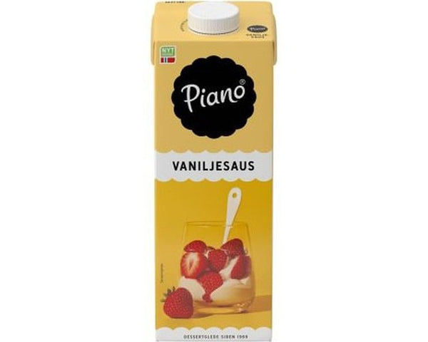 Piano vanilla sauce 1 Liter (Vaniljesaus) Norwegian Foodstore