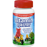 Vitamin bears (Vitaminbjørner) 60 pcs Norwegian Foodstore