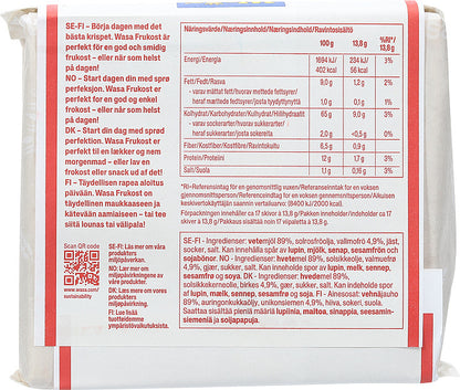 Wasa Frukost Crispbread 240g – Norwegian knekkebrød for breakfast with fast worldwide shipping