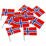 Norwegian Flag cake toppers 10 pieces Norwegian Foodstore