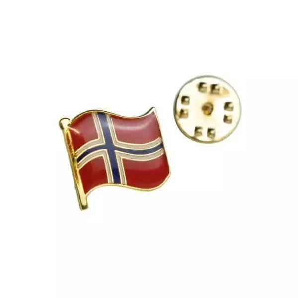 17 Mai pin wave flag 2 cm Norwegian Foodstore