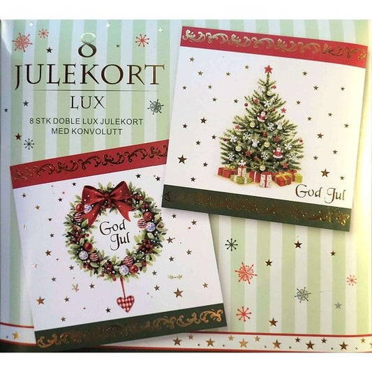 Christmas cards 8 pack (Julekort) Norwegian Foodstore