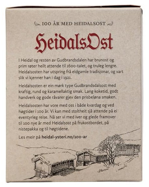 Heidal Brown Cheese 750 grams (Brunost) Norwegian Foodstore