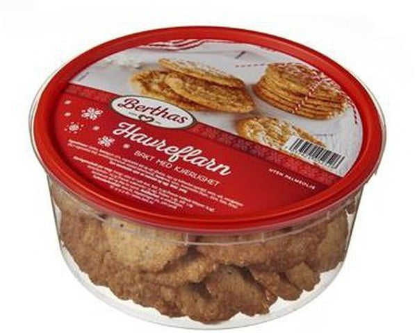 Berthas Havreflarn Oat cookies 300 grams Norwegian Foodstore