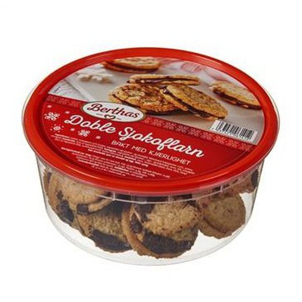 Berthas Sjokoflarn Chocolate Oat cookies double 360 grams (Doble Havreflarn m/ sjokolade) Norwegian Foodstore