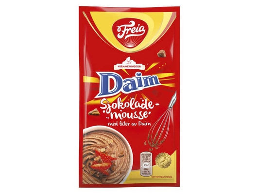 Freia Daim Chocolate Mousse 100 grams Norwegian Foodstore