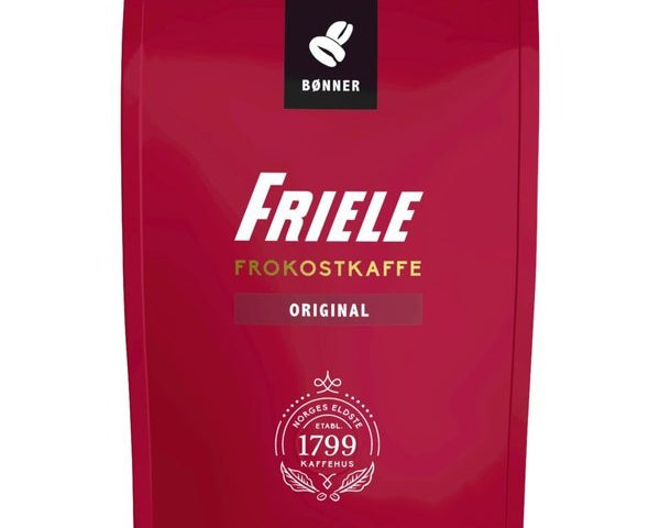 Friele Breakfast Whole Beans 500 grams (hele frokost kaffebønner) Norwegian Foodstore