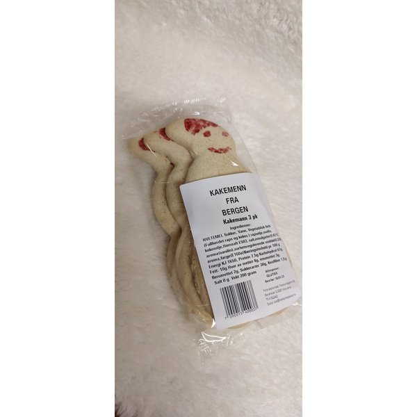Cookie Figures from Bergen (kakemenn fra Bergen) 3 pack  200 grams Norwegian Foodstore