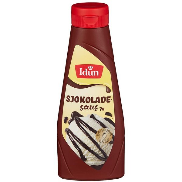 Idun Chocolate sauce (sjokoladesaus) 360 grams Norwegian Foodstore