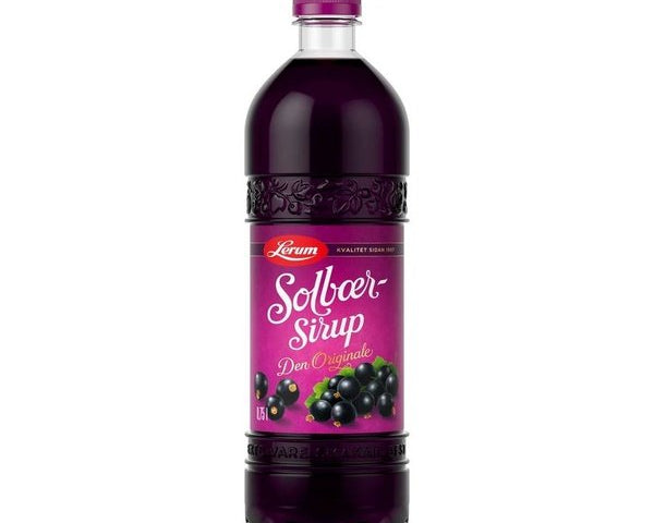 Lerum Blackcurrant syrup 7.5 dl concentrate (Solbærsirup / Solbærsaft) Norwegian Foodstore
