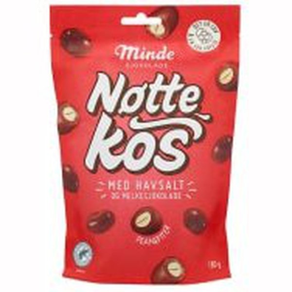 Minde Nøttekos Peanut and Chocolate (Peanøtter og sjokolade) 180 grams Norwegian Foodstore