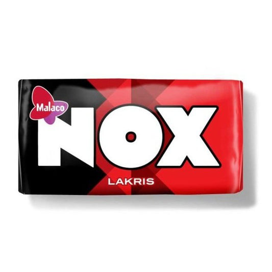 Malaco NOX Caramel Licorice 2 piece 14.5g Norwegian Foodstore
